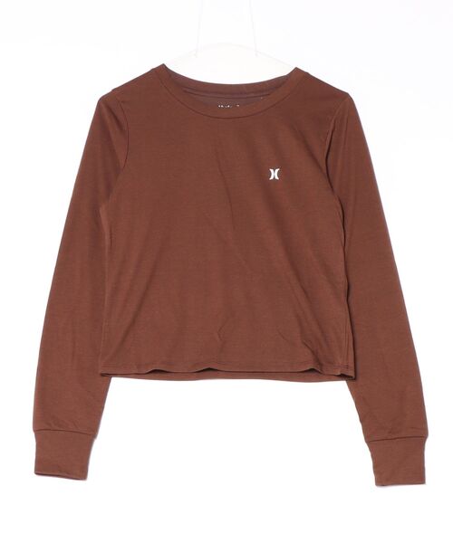 Hurley (ハーレー)の「Hurley/ハーレー SIGNATURE LOGO LS TEE ロンT WCLS262014(Tシャツ/カットソー・レディース・オフホワイト/ブラウン/ブラック・M/S)」の1枚目の写真