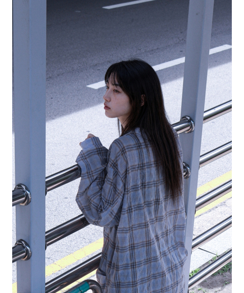REHEAT(リヒート)の「OVERSIZED POCKET SHIRT_SKY BLUE(シャツ/ブラウス・レディース・その他・FREE)」の3枚目の写真