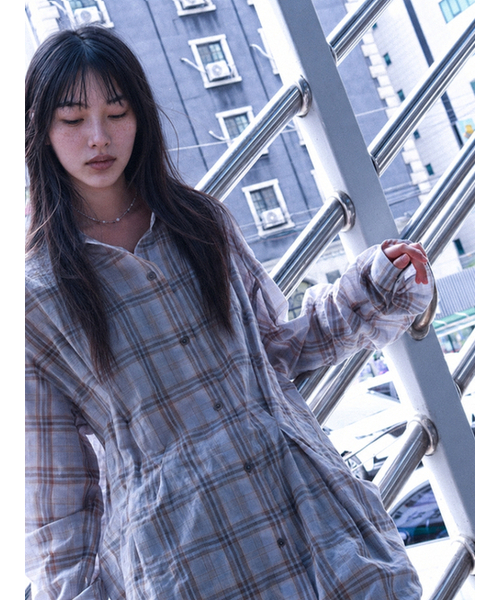 REHEAT(リヒート)の「OVERSIZED POCKET SHIRT_SKY BLUE(シャツ/ブラウス・レディース・その他・FREE)」の4枚目の写真