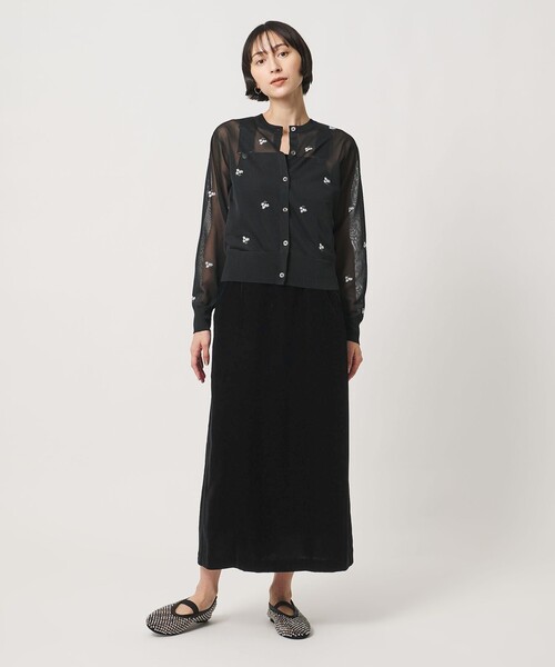 UNITED ARROWS(ユナイテッドアローズ)の「ベルベット サロペット スカート(サロペット/オーバーオール・レディース・ネイビー/ブラック・38/36)」の8枚目の写真