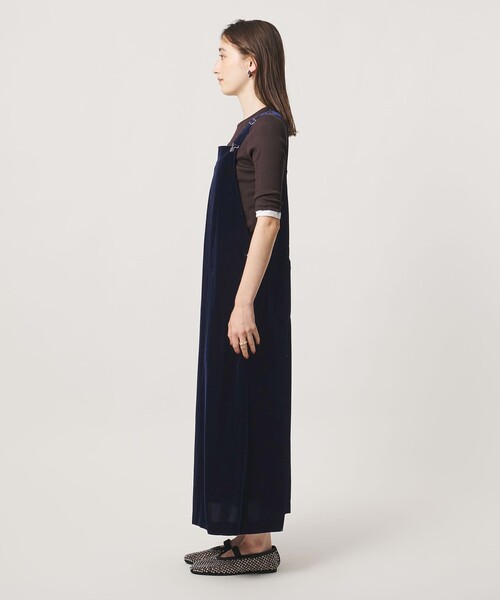 UNITED ARROWS(ユナイテッドアローズ)の「ベルベット サロペット スカート(サロペット/オーバーオール・レディース・ネイビー/ブラック・38/36)」の10枚目の写真
