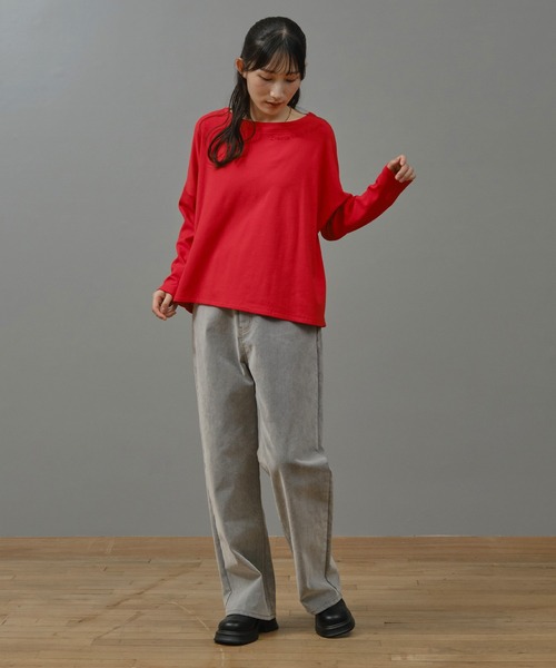 Nunc.(ヌンク)の「フロッキーストレートデニムパンツ(デニムパンツ・レディース・ブラック/ネイビー/サックスブルー・38)」の6枚目の写真