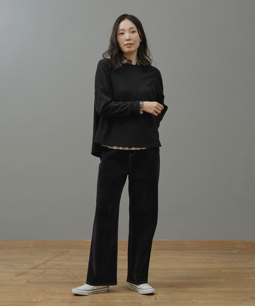 Nunc.(ヌンク)の「フロッキーストレートデニムパンツ(デニムパンツ・レディース・ブラック/ネイビー/サックスブルー・38)」の18枚目の写真