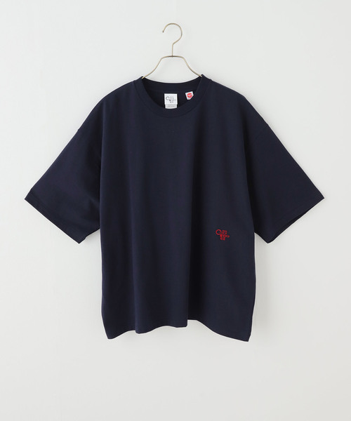 COTTON RESEARCH CLUB(コットンリサーチクラブ)の「別注【COTTON RESEARCH CLUB】OVER FIT TEE(Tシャツ/カットソー・レディース・チャコールグレー/ホワイト/ネイビー・FREE)」の3枚目の写真