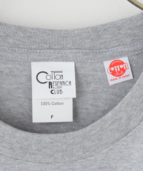 COTTON RESEARCH CLUB(コットンリサーチクラブ)の「別注【COTTON RESEARCH CLUB】OVER FIT TEE(Tシャツ/カットソー・レディース・チャコールグレー/ホワイト/ネイビー・FREE)」の6枚目の写真