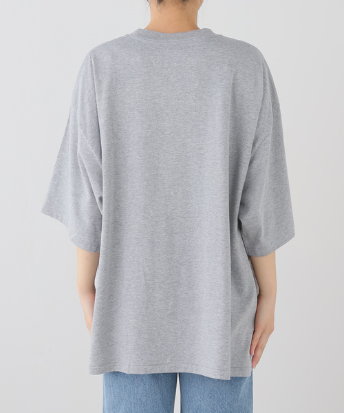 COTTON RESEARCH CLUB(コットンリサーチクラブ)の「別注【COTTON RESEARCH CLUB】OVER FIT TEE(Tシャツ/カットソー・レディース・チャコールグレー/ホワイト/ネイビー・FREE)」の5枚目の写真