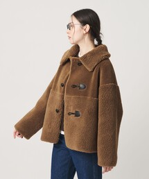 【WEB限定】ボア×フェイクムートン ループボタンジャケット 2WAY