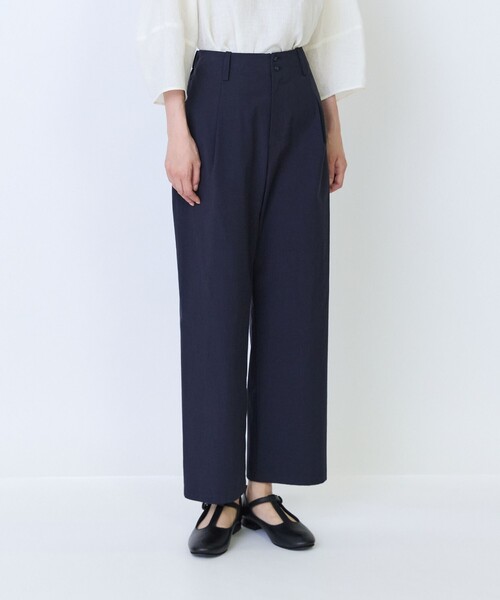 LOISIR(ロワズィール)の「コットンツイルテーパードパンツ(その他パンツ・レディース・キャメル/ネイビー・36/38/40)」の2枚目の写真