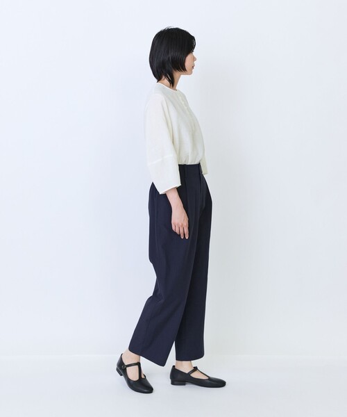 LOISIR(ロワズィール)の「コットンツイルテーパードパンツ(その他パンツ・レディース・キャメル/ネイビー・36/38/40)」の9枚目の写真