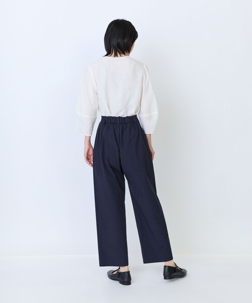 LOISIR(ロワズィール)の「コットンツイルテーパードパンツ(その他パンツ・レディース・キャメル/ネイビー・36/38/40)」の10枚目の写真