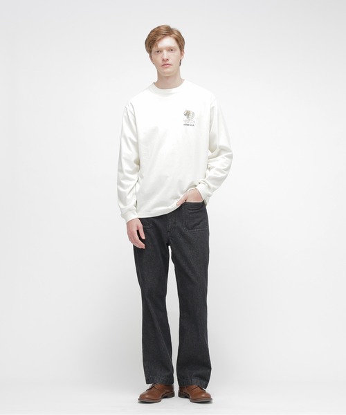 AVIREX（アヴィレックス）の「《NAVAL COLLECTION》SOUVENIR EMBROIDERY LONG SLEEVE T-SHIRT / スーベニア 刺しゅう; 長袖Tシャツ / AVIREX / アヴィレックス（Tシャツ/カットソー・メンズ・オフホワイト/チャコール・X-LARGE/XX-LARGE/LARGE）」の22枚目の写真