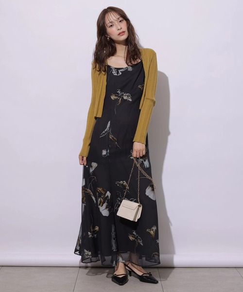 Mystrada(マイストラーダ)の「ミュートフローラキャミワンピース(ワンピース・レディース・チャコールグレー/ピンクベージュ/オフホワイト・38/36)」の10枚目の写真