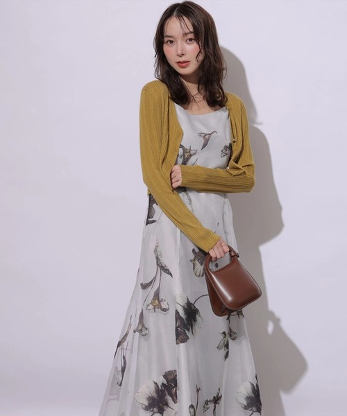 Mystrada(マイストラーダ)の「ミュートフローラキャミワンピース(ワンピース・レディース・チャコールグレー/ピンクベージュ/オフホワイト・38/36)」の21枚目の写真
