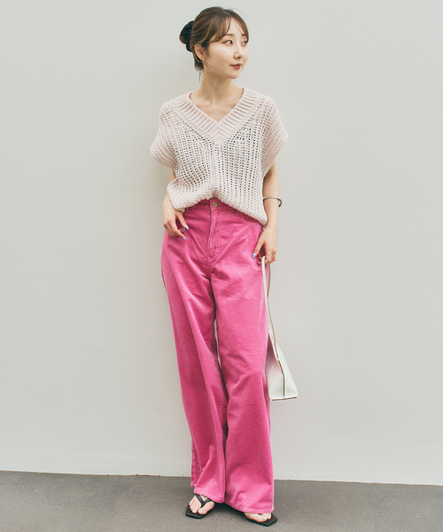 SERGE de bleu(サージ)の「SERGE/サージ BACK GATHER PANTS(その他パンツ・レディース・ピンク・25/26)」の2枚目の写真
