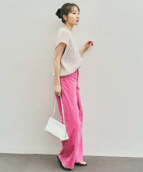 SERGE de bleu(サージ)の「SERGE/サージ BACK GATHER PANTS(その他パンツ・レディース・ピンク・25/26)」の3枚目の写真