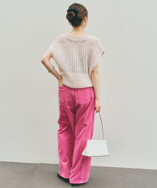 SERGE de bleu(サージ)の「SERGE/サージ BACK GATHER PANTS(その他パンツ・レディース・ピンク・25/26)」の4枚目の写真