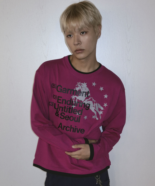 UNTITLED SEOUL(アンタイトル ソウル)の「アーカイブユニコーンレイヤードロングスリーブピンク(Tシャツ/カットソー・レディース・その他・LARGE/MEDIUM/SMALL)」の2枚目の写真