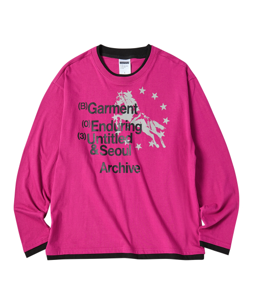 UNTITLED SEOUL(アンタイトル ソウル)の「アーカイブユニコーンレイヤードロングスリーブピンク(Tシャツ/カットソー・レディース・その他・LARGE/MEDIUM/SMALL)」の4枚目の写真