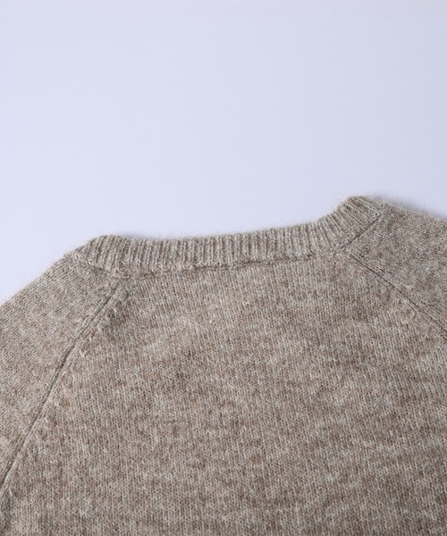 AMELY（エミリー）の「アシメネック ニットトップス/ショート丈/美デコルテ（ニット/セーター・レディース・アイボリー/グレー/モカ/ブラック・フリー）」の7枚目の写真