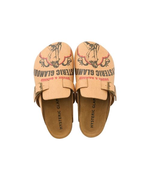 HYSTERIC GLAMOUR(ヒステリックグラマー)の「HYSTERIC MOTOR CITY LIQUOR サンダル(サンダル・レディース・ブラウン・23cm/24cm/25cm)」の4枚目の写真
