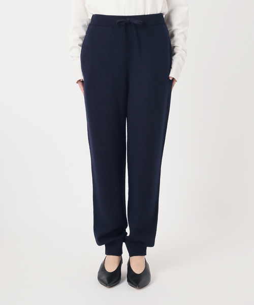 SLOBE IENA(スローブイエナ)の「《シリーズあり/》ウォッシャブルスムースニットジョガーパンツ(その他パンツ・レディース・ネイビー/チャコールグレー・FREE)」の17枚目の写真