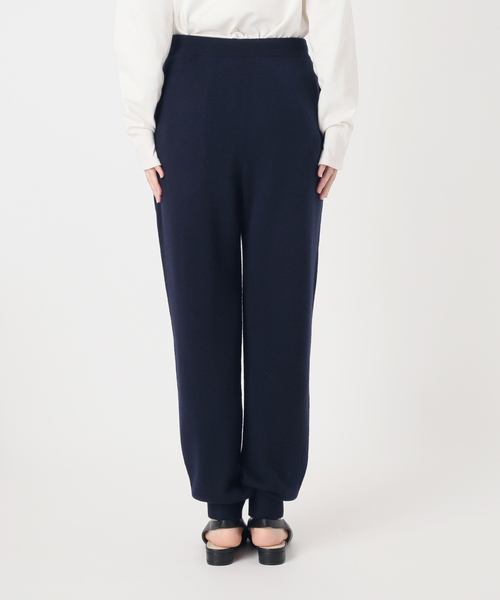 SLOBE IENA(スローブイエナ)の「《シリーズあり/》ウォッシャブルスムースニットジョガーパンツ(その他パンツ・レディース・ネイビー/チャコールグレー・FREE)」の19枚目の写真