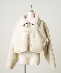 フェークムートンショートジャケット