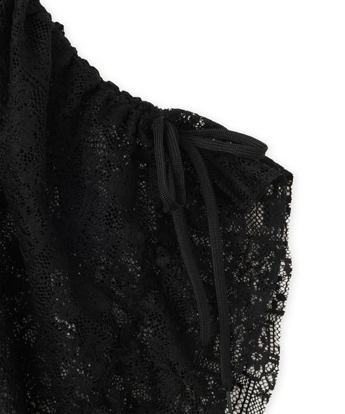 atmos pink(アトモスピンク)の「atmos pink Lace Asymmetry Skirt / アトモス ピンク アシメトリ スカート(スカート・レディース・ブラック/ホワイト・FREE)」の14枚目の写真