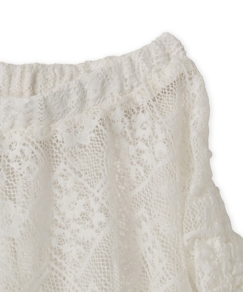 atmos pink(アトモスピンク)の「atmos pink Lace Asymmetry Skirt / アトモス ピンク アシメトリ スカート(スカート・レディース・ブラック/ホワイト・FREE)」の5枚目の写真