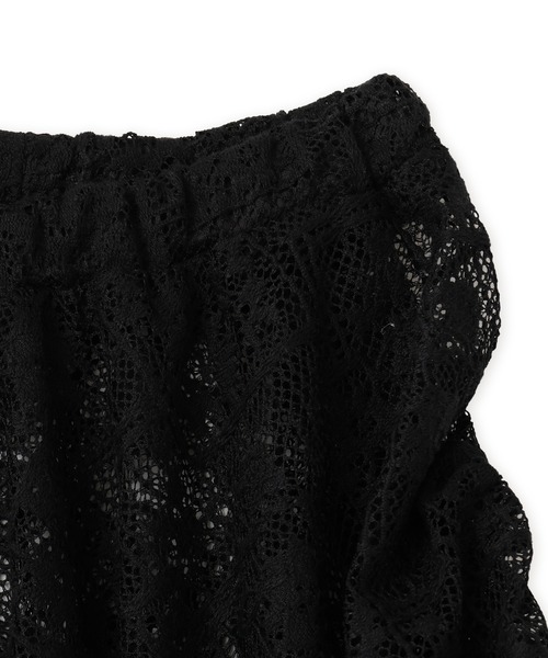 atmos pink(アトモスピンク)の「atmos pink Lace Asymmetry Skirt / アトモス ピンク アシメトリ スカート(スカート・レディース・ブラック/ホワイト・FREE)」の13枚目の写真