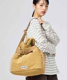 【OUTDOOR PRODUCTS / アウトドアプロダクツ】2WAY巾着ベルトトートバッグ[M]/NUBUCK/トートバッグ