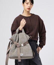 OUTDOOR PRODUCTS（アウトドアプロダクツ）の「【OUTDOOR PRODUCTS / アウトドアプロダクツ】2WAY巾着ベルトトートバッグ[M]/NUBUCK/トートバッグ（トートバッグ・レディース）」