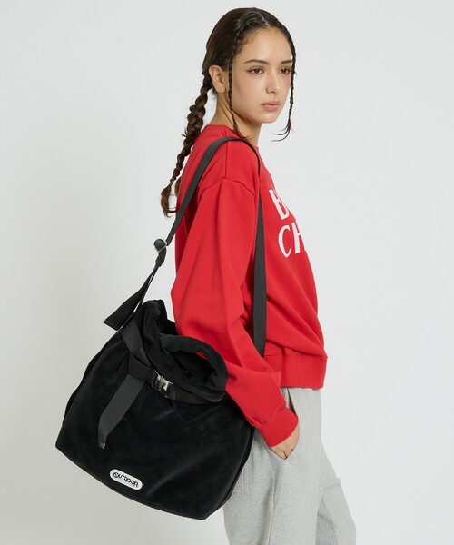 OUTDOOR PRODUCTS（アウトドアプロダクツ）の「【OUTDOOR PRODUCTS / アウトドアプロダクツ】2WAY巾着ベルトトートバッグ[M]/NUBUCK/トートバッグ（トートバッグ・レディース・ベージュ/グレー/ブラック・フリー）」の5枚目の写真