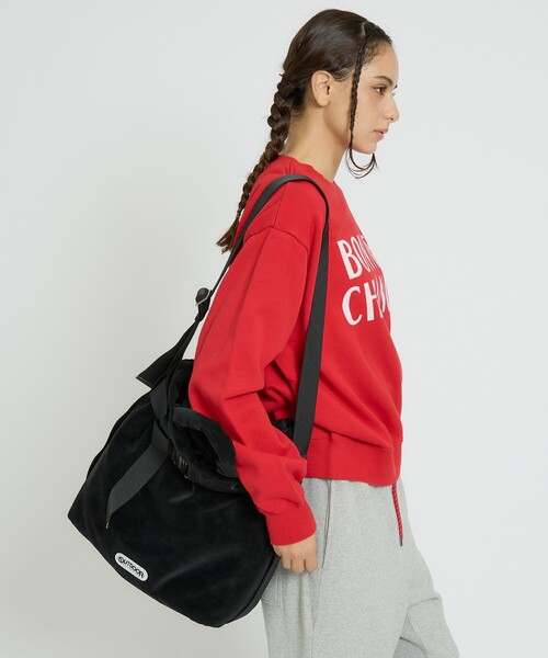 OUTDOOR PRODUCTS（アウトドアプロダクツ）の「【OUTDOOR PRODUCTS / アウトドアプロダクツ】2WAY巾着ベルトトートバッグ[M]/NUBUCK/トートバッグ（トートバッグ・レディース・ベージュ/グレー/ブラック・フリー）」の6枚目の写真