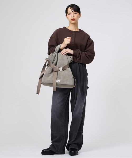 OUTDOOR PRODUCTS（アウトドアプロダクツ）の「【OUTDOOR PRODUCTS / アウトドアプロダクツ】2WAY巾着ベルトトートバッグ[M]/NUBUCK/トートバッグ（トートバッグ・レディース・ベージュ/グレー/ブラック・フリー）」の16枚目の写真