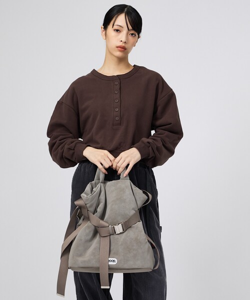 OUTDOOR PRODUCTS（アウトドアプロダクツ）の「【OUTDOOR PRODUCTS / アウトドアプロダクツ】2WAY巾着ベルトトートバッグ[M]/NUBUCK/トートバッグ（トートバッグ・レディース・ベージュ/グレー/ブラック・フリー）」の17枚目の写真