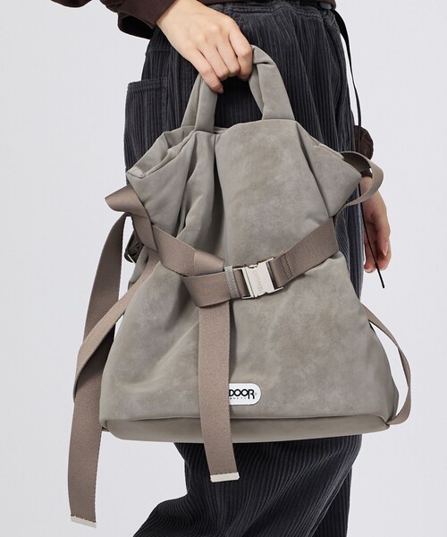 OUTDOOR PRODUCTS（アウトドアプロダクツ）の「【OUTDOOR PRODUCTS / アウトドアプロダクツ】2WAY巾着ベルトトートバッグ[M]/NUBUCK/トートバッグ（トートバッグ・レディース・ベージュ/グレー/ブラック・フリー）」の18枚目の写真