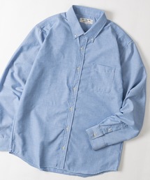 【a】made in JAPAN　多機能オックス〔Recottia〕 ボタンダウン長袖シャツ 吸水速乾/イージーケア/UVカット/アンチピリング