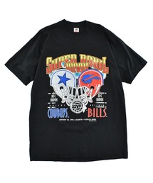 【USED】90’s Fruit of the Loom “SUPER BOWL XXVIII” アメフト Tシャツ USA製