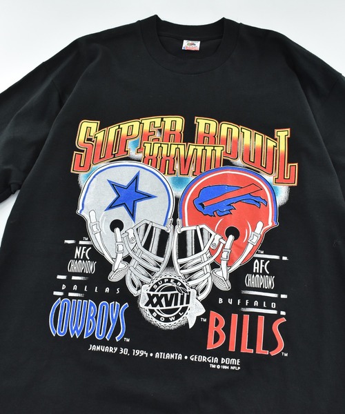 LABORATORY R（ラボラトリーアール）の「【USED】90’s Fruit of the Loom “SUPER BOWL XXVIII” アメフト Tシャツ USA製（Tシャツ/カットソー・メンズ・ブラック・X-LARGE）」の2枚目の写真