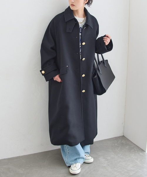 Mackintosh(マッキントッシュ)の「MACKINTOSH/マッキントッシュ 別注 DUMBARTON EX コート(その他アウター・レディース・ブラック/ネイビー・8/6/4)」の2枚目の写真