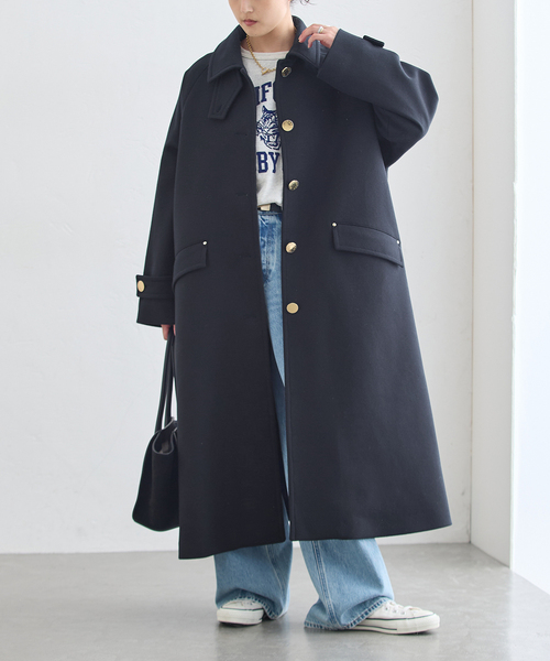 Mackintosh(マッキントッシュ)の「MACKINTOSH/マッキントッシュ 別注 DUMBARTON EX コート(その他アウター・レディース・ブラック/ネイビー・8/6/4)」の4枚目の写真