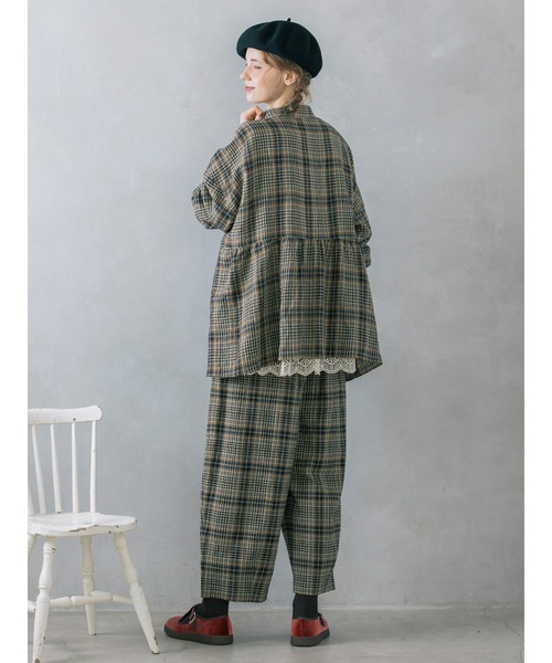 Samansa Mos2（サマンサ モスモス）の「【Cross×Linen】ふんわりパンツ（その他パンツ・レディース・キナリ/チャコール/ベージュ・L/M）」の6枚目の写真
