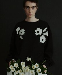 GALLARDAGALANTE | 【Dhritië】パッチワーク刺繍スウェット(Tシャツ/カットソー)