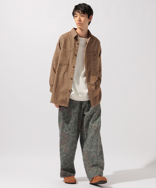 niko and...(ニコアンド)の「ストライプモールワークシャツ(シャツ/ブラウス・メンズ・ネイビー/ブラウン/キャメル・LARGE/MEDIUM)」の8枚目の写真