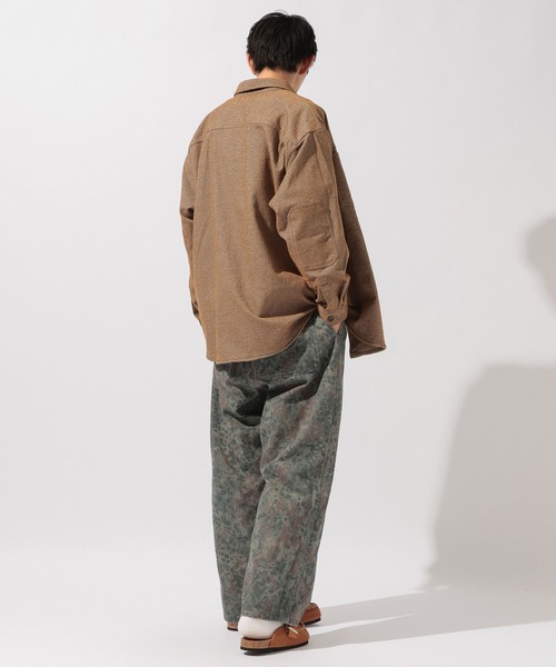 niko and...(ニコアンド)の「ストライプモールワークシャツ(シャツ/ブラウス・メンズ・ネイビー/ブラウン/キャメル・LARGE/MEDIUM)」の9枚目の写真