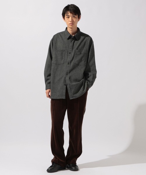 niko and...(ニコアンド)の「ストライプモールワークシャツ(シャツ/ブラウス・メンズ・ネイビー/ブラウン/キャメル・LARGE/MEDIUM)」の12枚目の写真