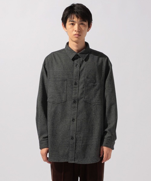 niko and...(ニコアンド)の「ストライプモールワークシャツ(シャツ/ブラウス・メンズ・ネイビー/ブラウン/キャメル・LARGE/MEDIUM)」の16枚目の写真