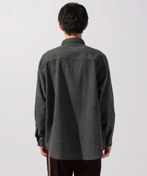 niko and...(ニコアンド)の「ストライプモールワークシャツ(シャツ/ブラウス・メンズ・ネイビー/ブラウン/キャメル・LARGE/MEDIUM)」の18枚目の写真