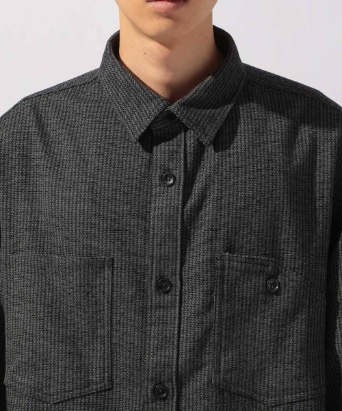 niko and...(ニコアンド)の「ストライプモールワークシャツ(シャツ/ブラウス・メンズ・ネイビー/ブラウン/キャメル・LARGE/MEDIUM)」の19枚目の写真